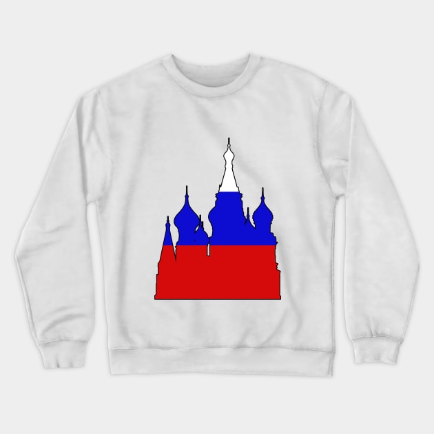 Russia - Cathedral (Flag) _028 Crewneck Sweatshirt by Tridaak